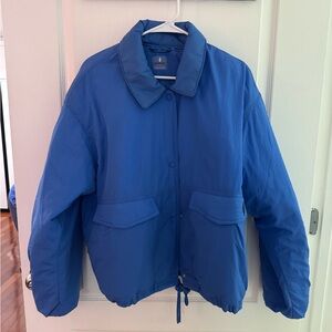Free People Movement- Blue PufferJacket